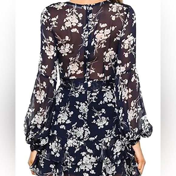 Floral mini wrap dress - Picture 2 of 5